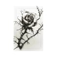 thumbnail image 1 of Daiia Black And White Rose Pattern Decorator Wall Plate Child Safe Outlet Cover, Switch and Outlet Covers,Size 1-Gang 5.0" x3.0" , Polycarbonate Thermoplastic-Style V, 1 of 6