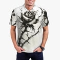 thumbnail image 1 of Daiia Black And White Rose Pattern Men’s Polo Shirts,Solid Deck Shirt,Classic Fit, Breathable Cotton Polo for Casual and Sport Wear-3X-Large, 1 of 7