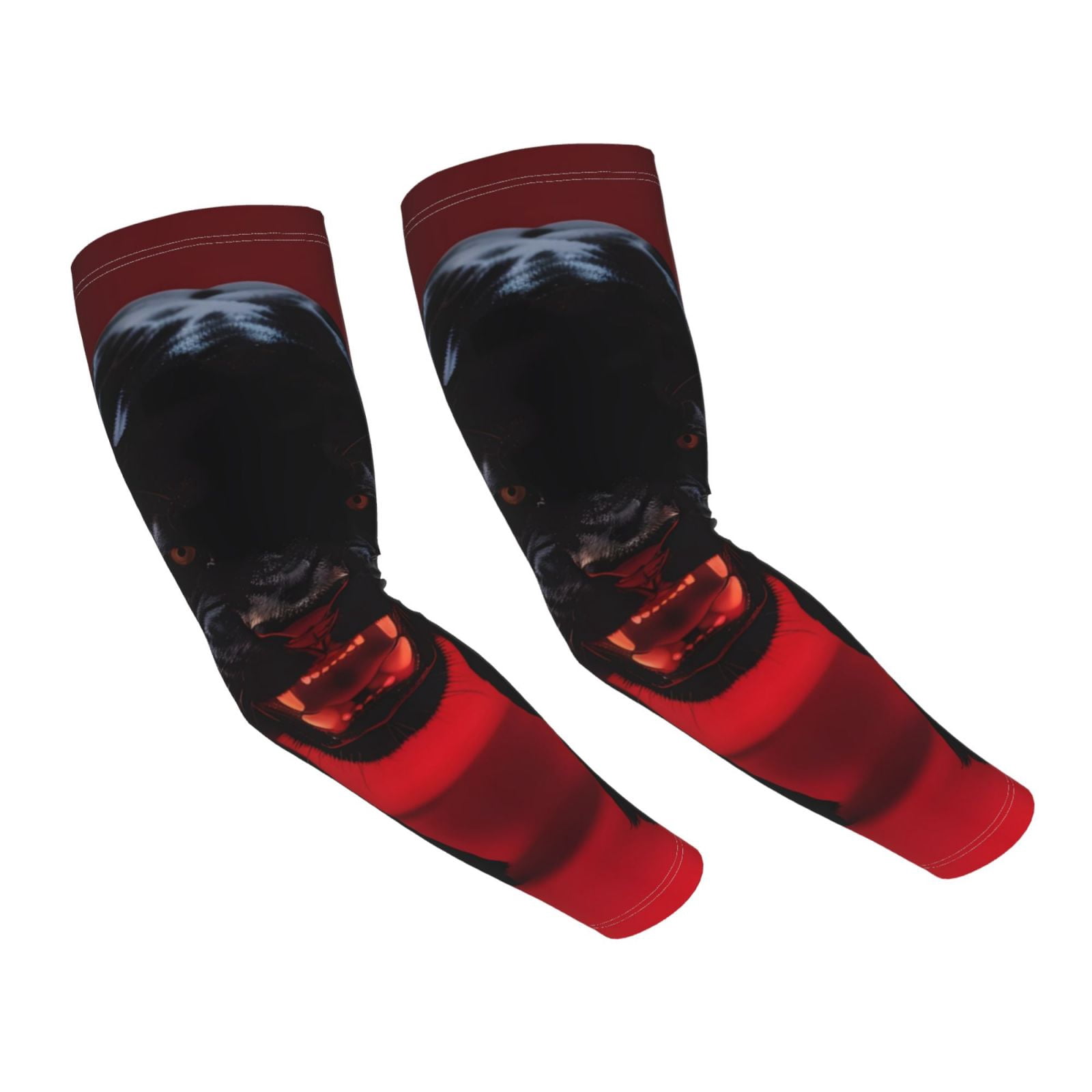 Daiia Black Panther Red Background UV Sun Protection Arm Sleeves ...