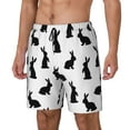 thumbnail image 1 of Daiia Black Rabbit Mens Swim Trunks Swim Shorts Quick Dry Swim Shorts with Mesh Lining Pockets-X-Large, 1 of 9