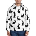 thumbnail image 1 of Daiia Black Rabbit for Men's Fashion Hoodies & Sweatshirts with Kangaroo Pocket Hooded Sweatshirt Breathable & Moisture Wicking-4X-Large, 1 of 7