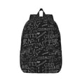 thumbnail image 1 of Daiia Black Scientific Vintage Canvas Backpack for Men and Women ,Hiking Backpack,Travel Laptop Bag for School,Large Capacity Backpack, 1 of 8