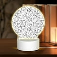 thumbnail image 1 of Daiia Black White Music Pattern Acrylic Night Light, LED Touch Light, Bedroom Night Light, Soft Glowing Lamp Perfect Gift for Mother's Day, Birthday, or Christmas, 1 of 9
