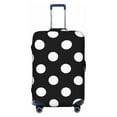 thumbnail image 1 of Daiia Black and White Polka Dot Luggage Cover, Thickened Washable Travel Luggage Covers, Elastic Unique Baggage Covers for 18-20 inch Luggage-Medium, 1 of 9