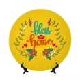 thumbnail image 1 of Daiia Bless This Home Printed Pattern Ceramic Plate Dinner Plates Bone China Decorative Plates with Display Stand Art Ceramic Ornaments for Wall Hanging Decoration-6in, 1 of 6