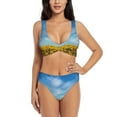 thumbnail image 1 of Daiia Blooming Sunflower Field Women's Bikini Set Two Piece Swimsuit High Waisted Bikini Adjustable Straps Bikini Perfect for Beach, Pool, and Summer Vacation-X-Large, 1 of 9