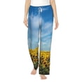 thumbnail image 1 of Daiia Blooming Sunflower Field Women's Sleep Pant with Pockets and Drawstring,Pajama Pants-Medium, 1 of 9