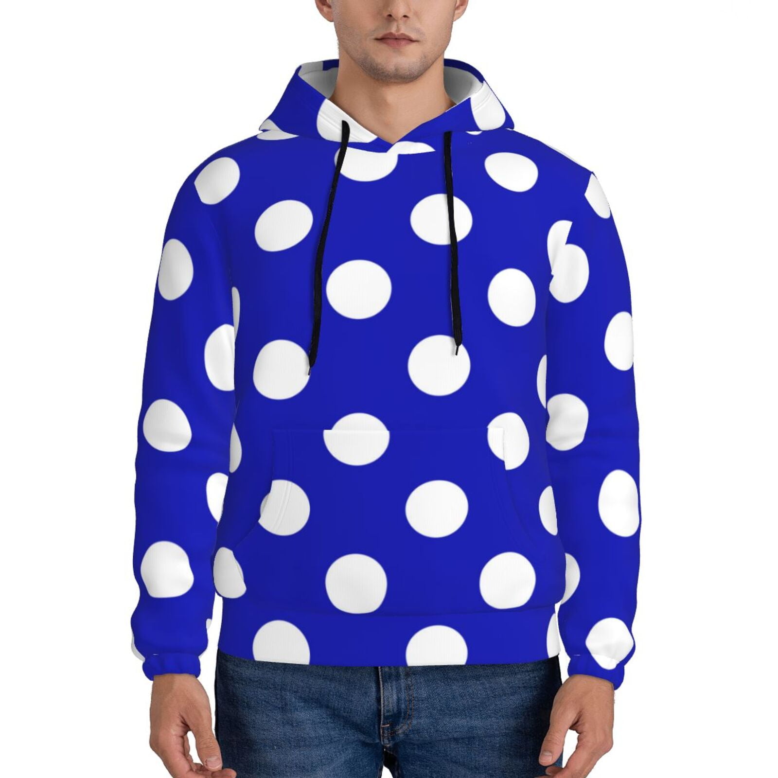 Yellow Polka Dot Men's Sweatshirt