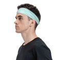 thumbnail image 1 of Daiia Blue Bright printed Men's Performance Headband,Sports Headbands,Moisture Wicking Workout Headband, 1 of 9