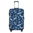 thumbnail image 1 of Daiia Blue Bus Luggage Cover, Thickened Washable Travel Luggage Covers, Elastic Unique Baggage Covers for 18-20 inch Luggage-X-Large, 1 of 9