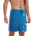 thumbnail image 1 of Daiia Blue Christmas Mens Woven Stretch Pajama Short,Short Pajama Pants-XX-Large, 1 of 7