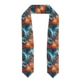 thumbnail image 1 of Daiia Blue Dragon And White Tiger Pattern Graduation Shawl Stole – Satin Graduation Stole Academic Stole Non-Slip Design-Flattened, 1 of 7