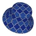 thumbnail image 1 of Daiia Blue Gold Grid Lantern Shapes Pattern Bucket Hat - Trendy Cotton Sun Hat for Beach, Golf, Fishing - Fun Outdoor Vacation Boonie for Men and Women, 1 of 9