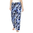 thumbnail image 1 of Daiia Blue Lightning2 Women's Sleep Pant with Pockets and Drawstring,Pajama Pants-Large, 1 of 9