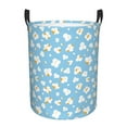 thumbnail image 1 of Daiia Blue Popcorn Round Laundry Basket with Handles Thickened Waterproof Circular hamper,Dirty Clothes Storage Basket for Bedroom,Bathroom,College Dorm-Medium, 1 of 8