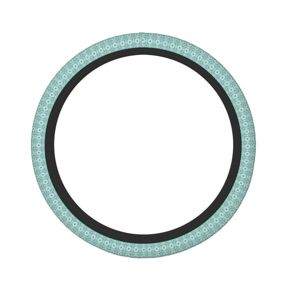 Daiia Blue Print Steering Wheel Cover Auto Steering Wheel Covers Breathable Anti-Slip Steering Wheels Car Interior Decor Accessories for Men Women Universal 15 Inch