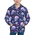 thumbnail image 1 of Daiia Blue Skull Crystal for Boys Fashion Hoodies & Sweatshirts with Kangaroo Pocket,Hooded Sweatshirt for Kid, Breathable& Moisture Wicking-Large, 1 of 6