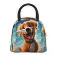 thumbnail image 1 of Daiia Blue Sky Cute Dog Pattern Lunch Bag , Insulated Lunch Box, Small Leakproof Cooler Food Lunch Containers Reusable High Capacity Lunch Tote Bags-One Size, 1 of 6