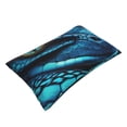 thumbnail image 1 of Daiia Blue Viper Snake Closeup Face Bedding Waterproof Pillow Protector Zippered Queen – Bed Bug Proof Pillow Encasement-14"x20", 1 of 6