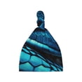 thumbnail image 1 of Daiia Blue Viper Snake Closeup Face Pattern Baby Beanie Knit Toddler Hat Kids Embroidered Beanies Cap for Girls Boys 0-8 Years, 1 of 5