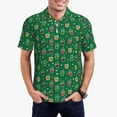 thumbnail image 1 of Daiia Boba Milk Tea Pattern Men’s Polo Shirts,Solid Deck Shirt,Classic Fit, Breathable Cotton Polo for Casual and Sport Wear-X-Large, 1 of 7