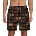 thumbnail image 1 of Daiia Bookshelves Mens Swim Trunks Swim Shorts Quick Dry Swim Shorts with Mesh Lining Pockets-Medium, 1 of 9