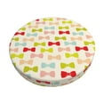 thumbnail image 1 of Daiia Bow Ties Pattern Stool Covers Round,Round Bar Stool Covers Waterproof Bar Chair Covers Washable Stool Cushion Slipcover for 12-14 Inch Chair-13 inch, 1 of 7