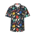 thumbnail image 1 of Daiia Bowling Ball Hawaiian Shirt for Men Gentle Cotton Regular Short Sleeve Casual-3X-Large, 1 of 9