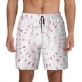 thumbnail image 1 of Daiia Breast Cancer Awareness (4) Mens Swim Trunks Swim Shorts Quick Dry Swim Shorts with Mesh Lining Pockets-Small, 1 of 9