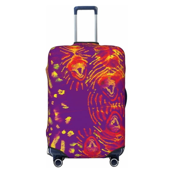 Daiia Bright Textured Animal Luggage Cover, Thickened Washable Travel Luggage Covers, Elastic Unique Baggage Covers for 18-20 inch Luggage-Small