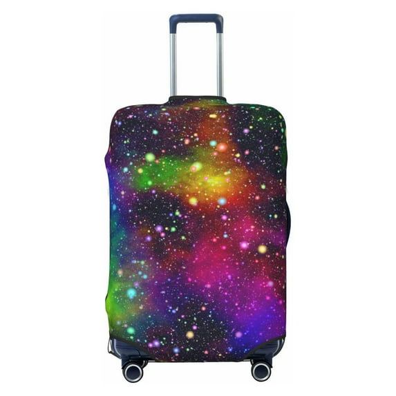 Daiia Bright Universe Luggage Cover, Thickened Washable Travel Luggage Covers, Elastic Unique Baggage Covers for 18-20 inch Luggage-Medium