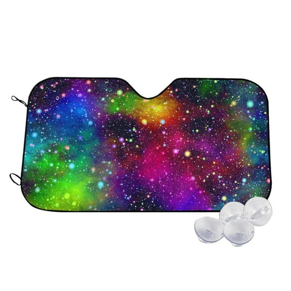 Daiia Bright Universe Windshield Sun Shade for Car SUV Truck (Small ), Car Sun Shade Windshield, Car Shades for Front Windows, Sunshade for Car Windshield
