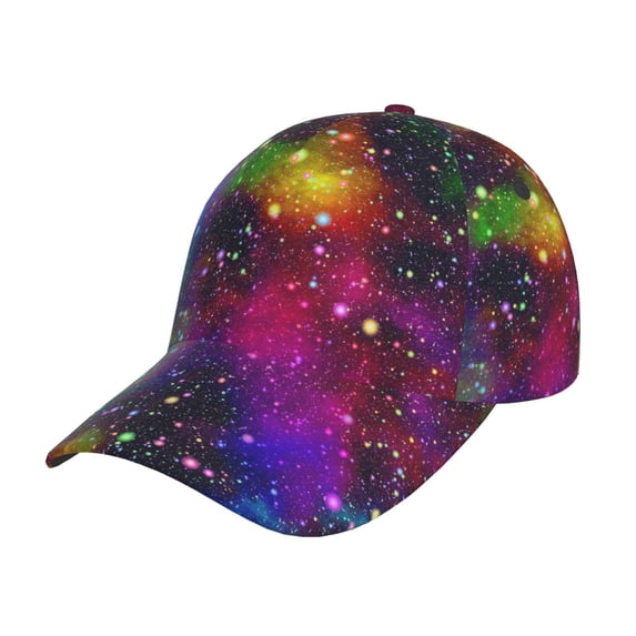 Daiia Bright Universe print Baseball Cap Men Women Golf Dad Hat Adjustable Original Classic Low Profile Hat Unconstructed Plain Cap