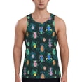 thumbnail image 1 of Daiia Bright ladybugs Printed Men's Quick Dry Fit Muscle Tank Top Slim-Fit Tank Workout Tank Top Lightweight Sports Tank Top-Large, 1 of 7