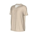 thumbnail image 1 of Daiia Brown Gingham Mens Baseball Jersey Button Down Shirts Short Sleeve Sports Uniforms-XX-Large, 1 of 9
