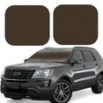 thumbnail image 1 of Daiia Brown Moroccan Trellis 2PCS Car Windshield Sun Shade, Foldable Sun Shield for Car Front Window, Auto Sun Blocker Visor Protector Universal for Truck SUV Pickup-Small, 1 of 7