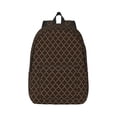 thumbnail image 1 of Daiia Brown Moroccan Trellis Vintage Canvas Backpack for Men and Women ,Hiking Backpack,Travel Laptop Bag for School,Large Capacity Backpack, 1 of 1
