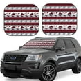 thumbnail image 1 of Daiia Buffalo Plaid Forest 2PCS Car Windshield Sun Shade, Foldable Sun Shield for Car Front Window, Auto Sun Blocker Visor Protector Universal for Truck SUV Pickup-Small, 1 of 7