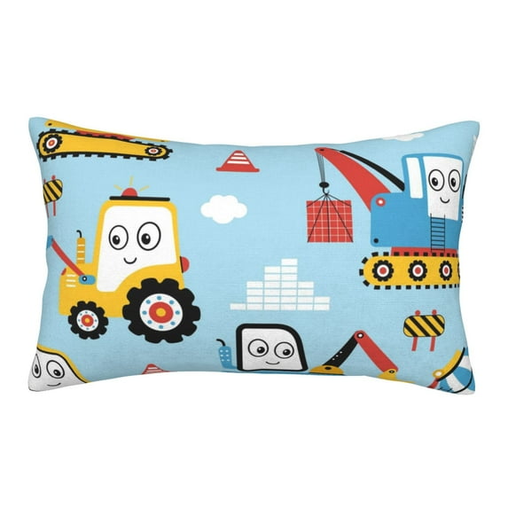 Daiia Building Truck Bedding Waterproof Pillow Protector Zippered Queen – Bed Bug Proof Pillow Encasement-14"x20"