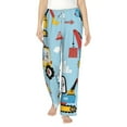 thumbnail image 1 of Daiia Building Truck Women's Sleep Pant with Pockets and Drawstring,Pajama Pants-XX-Large, 1 of 9