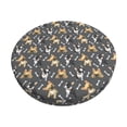 thumbnail image 1 of Daiia Bulldog And BONES Stool Covers Round,Round Bar Stool Covers Waterproof Bar Chair Covers Washable Stool Cushion Slipcover for 12-14 Inch Chair-14 inch, 1 of 7