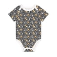 thumbnail image 1 of Daiia Bulldog Print Printed Unisex-Baby Short Sleeve Onesies Bodysuits Baby Climbing Clothes Soft and Comfortable Romper with Expandable Shoulder Design-12 Months, 1 of 8
