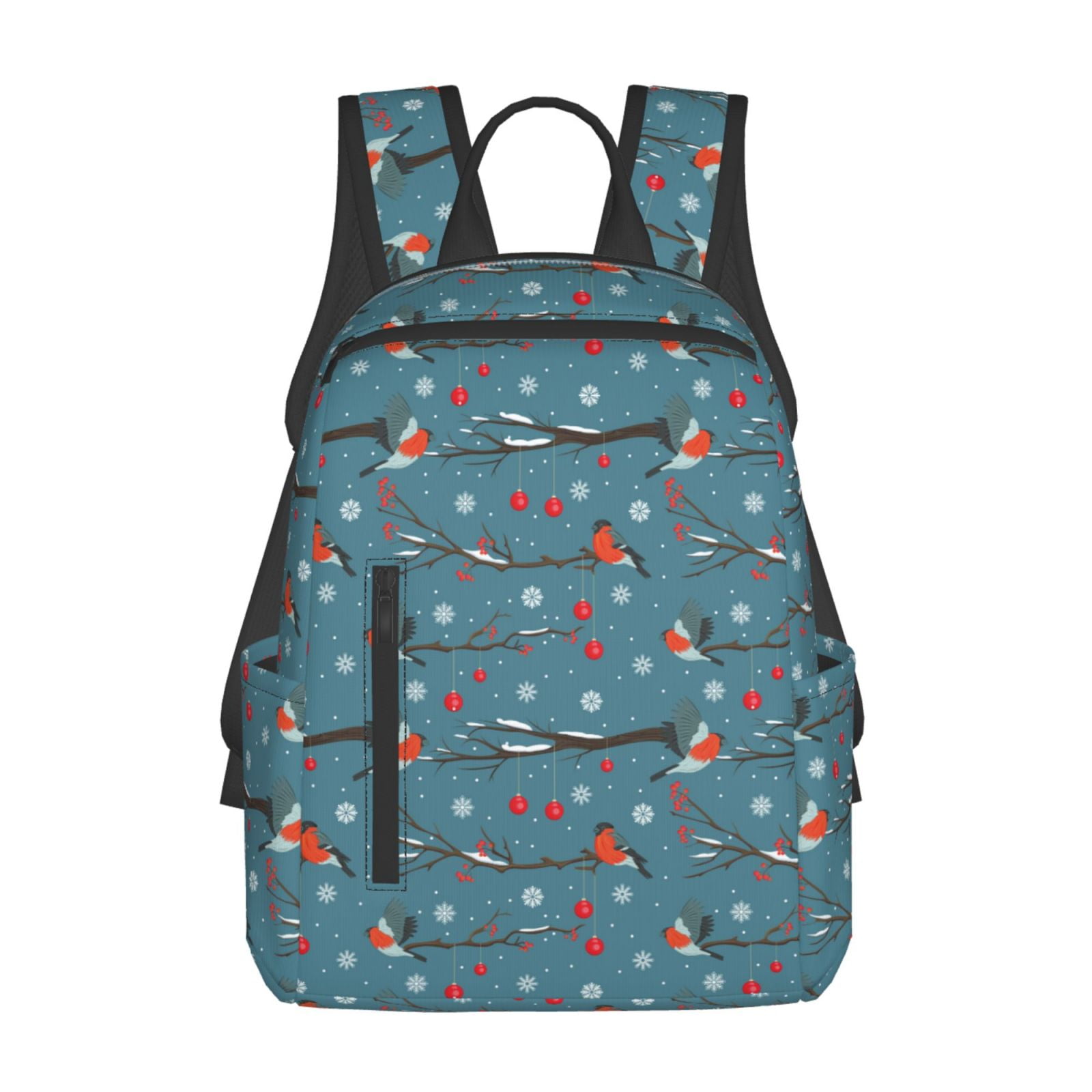 Daiia Bullfinches Branches And Balls School Backpack for Men and Women