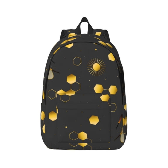 Daiia Bumblebee Vintage Canvas Backpack for Men and Women ,Hiking Backpack,Travel Laptop Bag for School,Large Capacity Backpack
