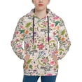 Daiia Bunny Floral for Boys Fashion Hoodies & Sweatshirts with Kangaroo