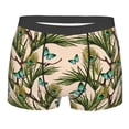 thumbnail image 1 of Daiia Butterflies And Peacock Feathers Men's Underwear Boxer Briefs, Cotton Stretch Moisture-Wicking Underwear-XX-Large, 1 of 9