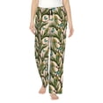 thumbnail image 1 of Daiia Butterflies And Peacock Feathers Women's Sleep Pant with Pockets and Drawstring,Pajama Pants-XX-Large, 1 of 9