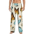 thumbnail image 1 of Daiia Butterflies Men's Sleep Pant with Pockets and Drawstring,Pajama Pants-Small, 1 of 9