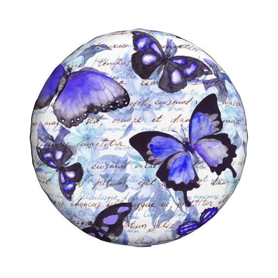 Daiia Butterflies Tire Covers , Travel Trailer Camper Truck SUV Motorhome Waterproof Wheel Cover, Sun Rain Snow Protector-16 inch