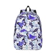 thumbnail image 1 of Daiia Butterflies Vintage Canvas Backpack for Men and Women ,Hiking Backpack,Travel Laptop Bag for School,Large Capacity Backpack, 1 of 8